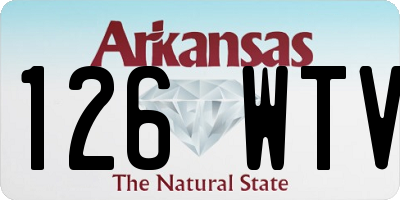AR license plate 126WTV