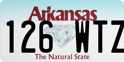 AR license plate 126WTZ