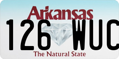 AR license plate 126WUC