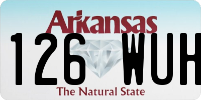 AR license plate 126WUH