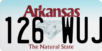 AR license plate 126WUJ
