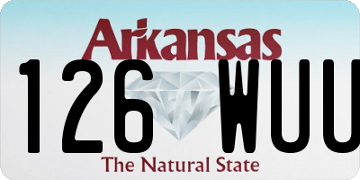 AR license plate 126WUU