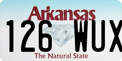 AR license plate 126WUX