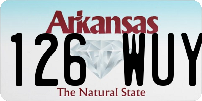 AR license plate 126WUY