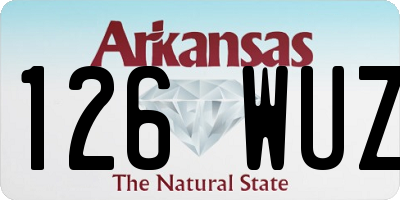 AR license plate 126WUZ