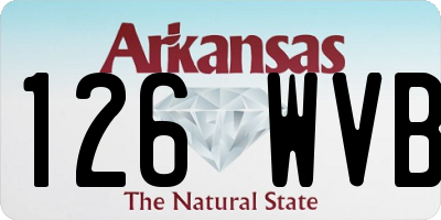 AR license plate 126WVB