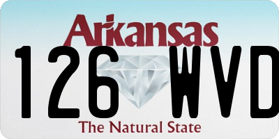 AR license plate 126WVD