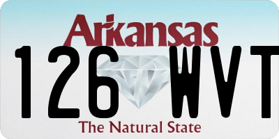 AR license plate 126WVT