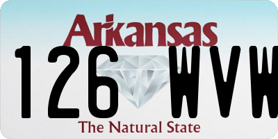 AR license plate 126WVW