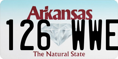 AR license plate 126WWE