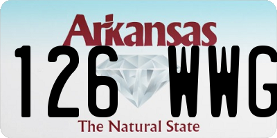 AR license plate 126WWG