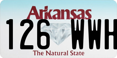 AR license plate 126WWH