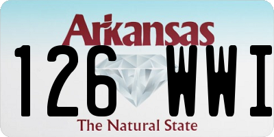 AR license plate 126WWI