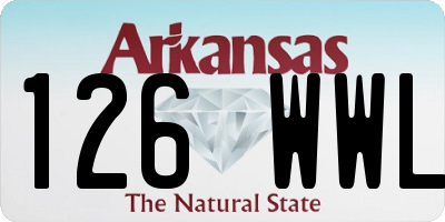 AR license plate 126WWL