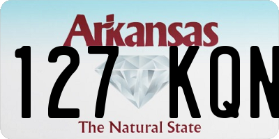 AR license plate 127KQN