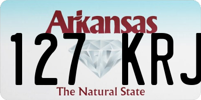 AR license plate 127KRJ