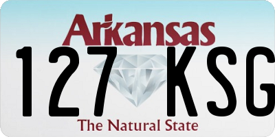 AR license plate 127KSG