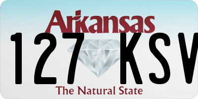 AR license plate 127KSV