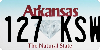 AR license plate 127KSW