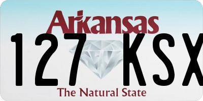 AR license plate 127KSX