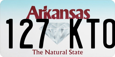 AR license plate 127KTO