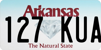 AR license plate 127KUA