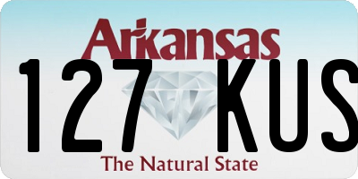 AR license plate 127KUS