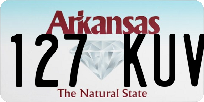AR license plate 127KUV