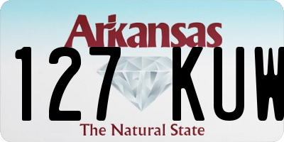 AR license plate 127KUW