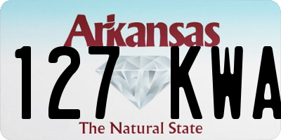 AR license plate 127KWA
