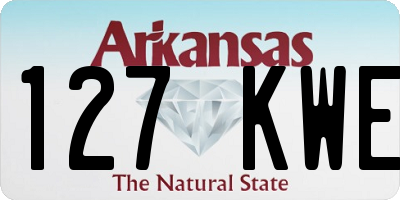 AR license plate 127KWE