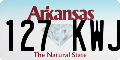 AR license plate 127KWJ