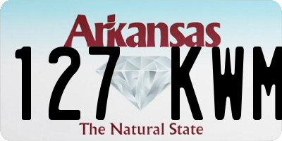 AR license plate 127KWM