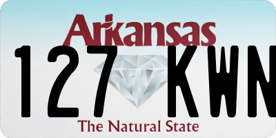 AR license plate 127KWN
