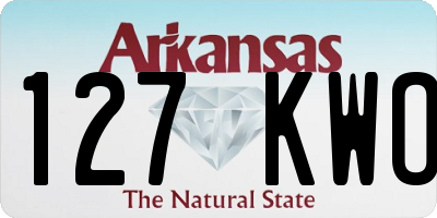 AR license plate 127KWO