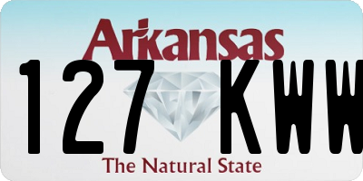 AR license plate 127KWW