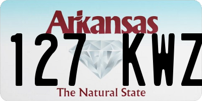 AR license plate 127KWZ