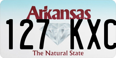 AR license plate 127KXC