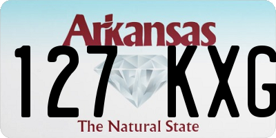 AR license plate 127KXG