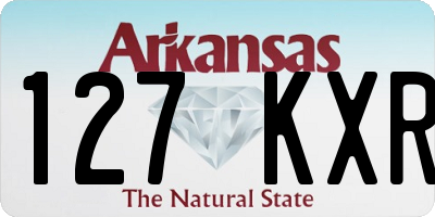 AR license plate 127KXR
