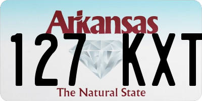 AR license plate 127KXT
