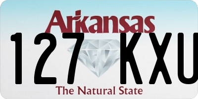 AR license plate 127KXU