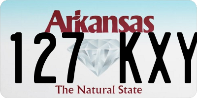 AR license plate 127KXY
