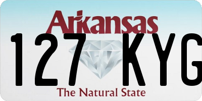 AR license plate 127KYG