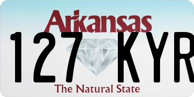 AR license plate 127KYR