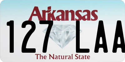 AR license plate 127LAA
