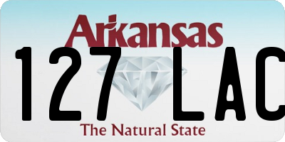 AR license plate 127LAC