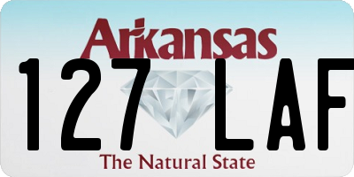 AR license plate 127LAF