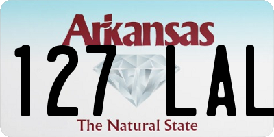 AR license plate 127LAL