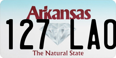AR license plate 127LAO